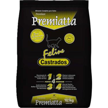 Imagem de Ração Premiatta Feline para Gatos Castrados 10,1 Kg - 10,1 Kg