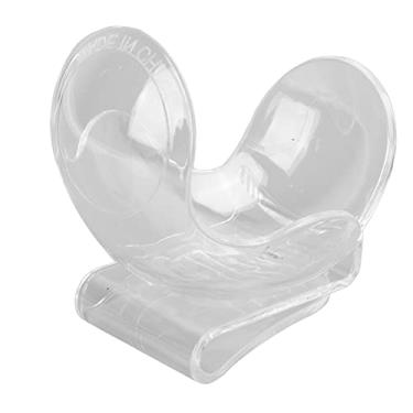 Imagem de GLOGLOW Suporte de clipe de cintura para bola de tênis, economia de tempo fácil de carregar fixação firme bola de tênis suporte de cintura robusto pequeno ABS para esporte (transparente)