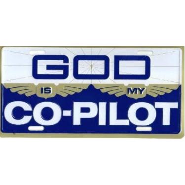 Imagem de Placa de licença Dixie God is My Co Pilot