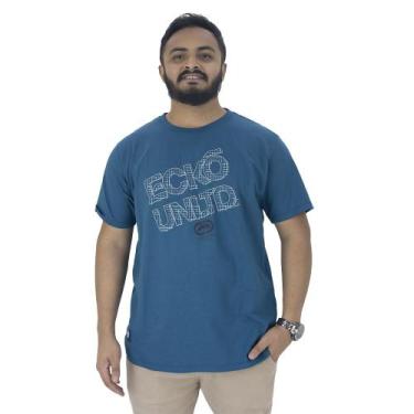 Imagem de Camiseta Gola Redonda Masculina Ecko Azul Petróleo