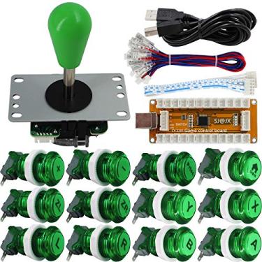 Imagem de SJ@JX Controle de jogo Arcade Codificador USB Gamepad Botão Microswitch Joystick de 8 vias para Nintendo Switch PC PS3 Retropie Raspberry Pi MAME