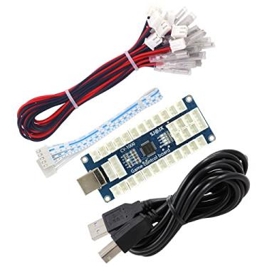 Imagem de SJ@JX Arcade Game USB Encoder Board Macro Command Zero Delay Gamepad Button Joystick Controller for Nintendo Switch PC PS3 Raspberry Pi