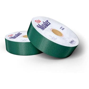 Imagem de Fita Master Lisa 32MMX50M Verde Escuro - Rolo Econômico - Xingo Embala