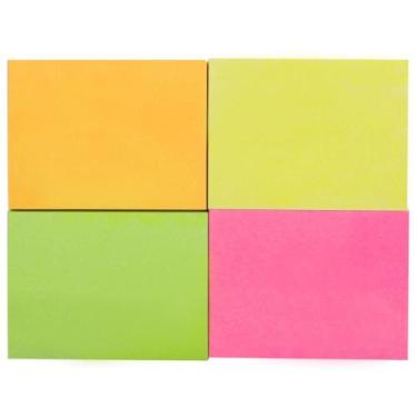 Imagem de Bloco de Recado Autoadesivo 38X50MM Neon  4 Cores, 200 Folhas - Maxpri