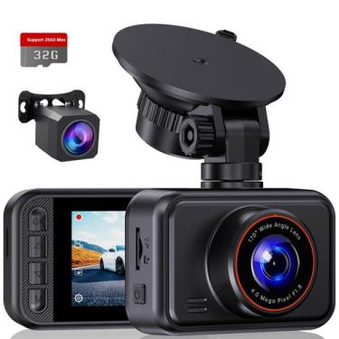 Imagem de Dash Cam E-YEEGER S60 2.5K - Câmera Dupla Frontal e Traseira