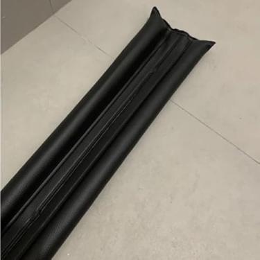 Imagem de Veda Porta Protetor Rolinho 80cm Impermeável Proteção Dupla Preto