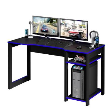 Imagem de Mesa Para Computador Notebook Gamer Me4152 Preto/azul
