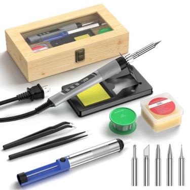 Imagem de Kit de ferro de soldar Crtsweker 190W 110V com acessórios