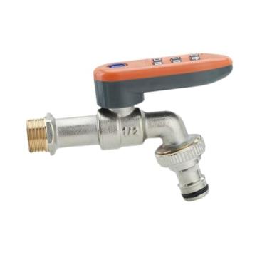 Imagem de Generic externa para jardim com trava de código, rosca macho de 1/2 polegada, de água para irrigação