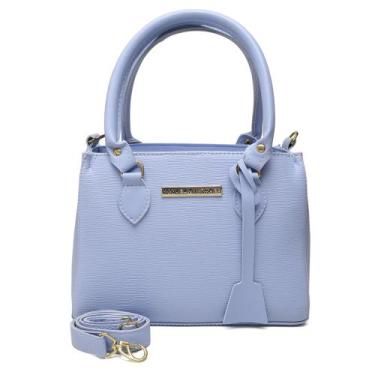 Imagem de Bolsa Feminina Média Transversal Tote Angike - Manuela Marques, Azul