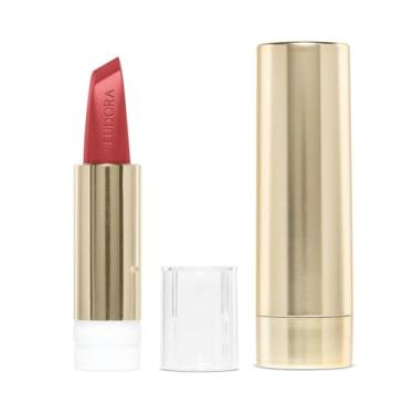 Imagem de Eudora Kit Sofisticada e Destemida: Batom Alaranjado 3,4g + Case Dourado