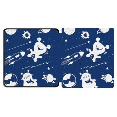 Imagem de Yzlvigrous Capa para Kindle Oasis 9/10ª Geração 2017/2019, Modelo: CW24WI/S8IN4O, TPU de 7 Polegadas TPU Tampa de Casca Traseira com Recurso de Vigília do Sono Automático