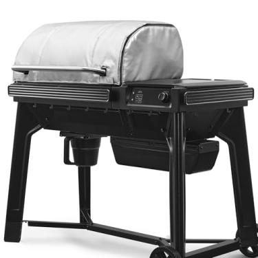 Imagem de Cobertor isolado para churrasqueira Traeger Woodridge capa de defumador peças de reposição isolamento térmico grades de pellets de madeira churrasco acessório de inverno