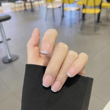 Imagem de Decoração de unhas, unhas postiças, cola de cobertura completa nas unhas, bastão de acrílico nas unhas para decoração de manicure feminina