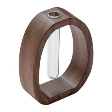 Imagem de Vaso de vidro transparente | Pequenos vasos de vidro para decoração de casa - tubos de ensaio, acessórios de mesa estéticos, decoração de casa, arranjos florais de mesa para sala de estar e quarto