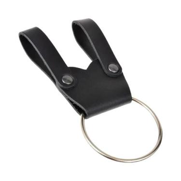 Imagem de Cinto De Couro Viking Cavaleiro Pirata Com Anel De Metal Para Suporte 