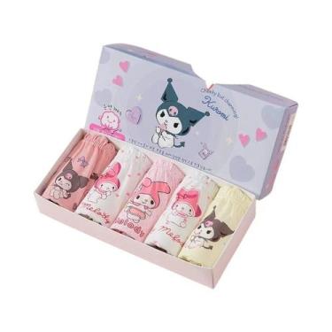Imagem de Calcinhas De Algodão Para Meninas Com Estampa De Personagens Kuromi, M