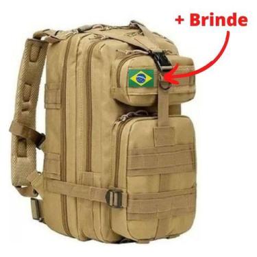 Imagem de Mochila Tática Militar Impermeável Reforçada 30 L - GN, Tan, Caqui