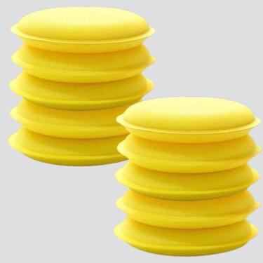 Imagem de Kit 10 Esponja Espuma Aplicadora De Cera Silicone Automotiva Para Carr