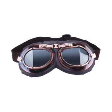 Imagem de Óculos De Piloto Vintage Retrô Para Motocicleta, Capacete De Motocross