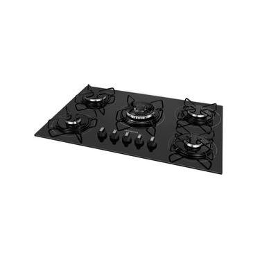 Imagem de Cooktop a Gás 5 Bocas Mondial Preto/Inox Bivolt - CTG-03