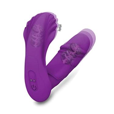 Imagem de Vibrador de Pressão Controle Remoto Sem Fio Estimulador Ponto G & Clitóris Brinquedos Sexuais Eróticos Zatla (Roxo)