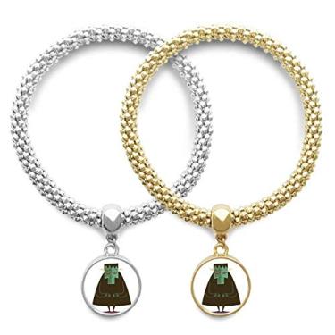 Imagem de DIYthinker Fear Halloween Fantasma Corpse Lover Pulseira Pingente Joias Casal Presente