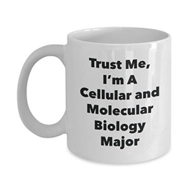 Imagem de Trust Me, I'm A Cellular and Molecular Biology Major Caneca - Caneca de café divertida - Lindas ideias de presentes de formatura para amigos e colegas de classe (325 ml)