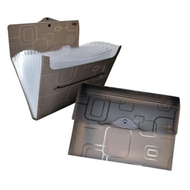 Imagem de Pasta sanfonada A4 com 12 divisórias Fumê 6070.i Dello