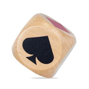Imagem de Premium Trump Marker Dice Big Size 1.57''(4cm) Euchre Indicator,Wooden Cube,Great Tools for Euchre Pinochele Playing Cards,Great Gift for Bridge Cards