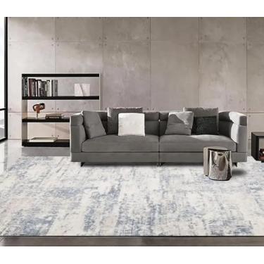 Imagem de Tapetes grandes e abstratos simples para sala de estar, quarto, decoração de casa, sofá, mesa, área, entrada moderna (200x250 cm, 78,7x98 pol./Sem fiapos)