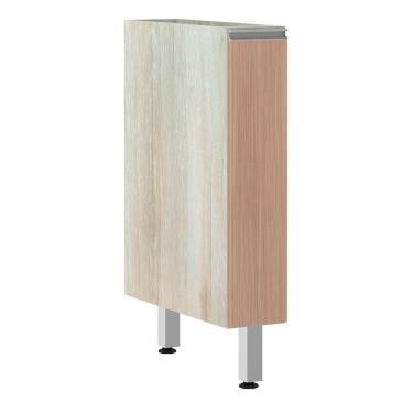 Imagem de Balcão Sem Tampo 15cm Lis Legno Crem e Cumaru