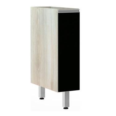 Imagem de Balcão Sem Tampo 20cm Lis Legno Crem e Preto Tx