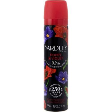 Imagem de Desodorante Feminino Yardley Poppy & Violet Spray 75 Ml