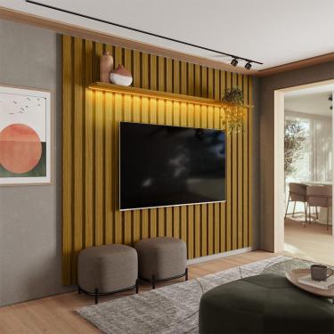Imagem de Painel para TV até 70 polegadas French com LED Cedro