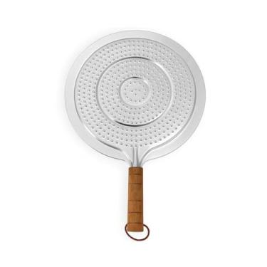 Imagem de Chapa Banho-Maria Chapex Alumínio 32 cm para Fogão – Aquecimento Uniforme, Ideal para Pudim, Derreter Chocolate, Descongelar e Reaquecer – Cabo em Madeira