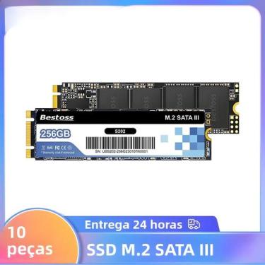 Imagem de 10PCS M.2 SATA 3.0 SSD 2280 1TB 256GB 512GB 128GB Disco Rígido M Key P