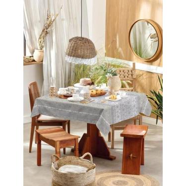 Imagem de Toalha de mesa Retangular Teka 8 lugares Basic Listras