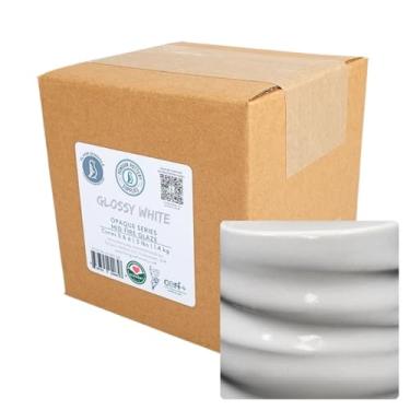 Imagem de Penguin Pottery - Branco opaco brilhante - Esmalte de fogo médio, esmalte de fogo alto, cone 5-6 para argila de fogo médio, argila de fogo alto - cerâmica esmaltada (esmalte seco | 1,4 kg | 1,4 kg)