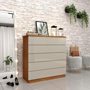 Imagem de Cômoda Premium 5 Gavetas Cinamomo-off