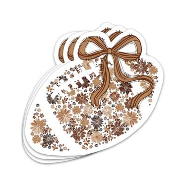 Imagem de Adesivo de futebol com laço de flores, 3 peças, adesivo de jogador de futebol esportivo, estético, feminino, esportivo, para fãs de clubes, adesivos de vinil à prova d'água para garrafa de água