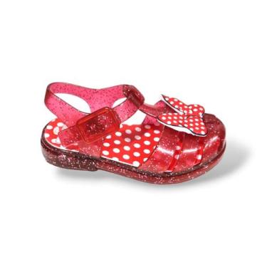 Imagem de Sandália fem. Infantil Aranha Minnie Mouse Led Light Luzinha - Giovana