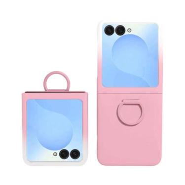 Imagem de Capa Rígida Samsung Galaxy Z Flip 7 6 5 FE Com Efeito Degradê E Toque 