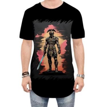 Imagem de Camiseta Longline Gladiador Romano Coliseu 2 - Kasubeck Store®, G