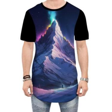 Imagem de Camiseta Longline Montanha Neon Mountain Translucent 2 - Kasubeck Stor