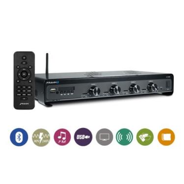 Imagem de Amplificador Som Ambiente 480W Bluetooth 5.0 Optical USB 4 Canais Inde