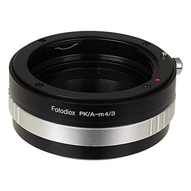 Imagem de Adaptador de montagem de lente Fotodiox Lente Pentax K AF para montagem em câmera sem espelho MFT (Micro-4/3, M4/3) (como OM-D E-M10, Lumix GH4 e BMPCC) com seletor de controle de abertura