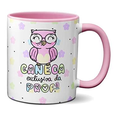 Imagem de Caneca Exclusiva Da Professora Presente Coruja Fofa (Rosa)