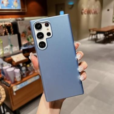 Imagem de Capa ultrafina de luxo para Samsung Galaxy S23 S22 Ultra S21 Plus S20 FE A54 A14 A34 A52 A73 Capa rígida para PC à prova de choque, azul claro, para Samsung A32 4G