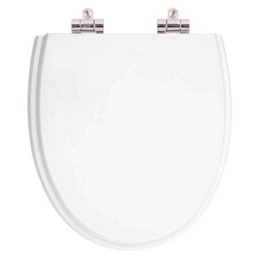 Imagem de Assento Sanitário Poliester Soft Close Eros Branco para vaso Incepa